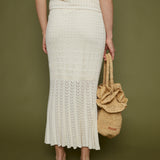 Priscilla Crochet Midi Skirt