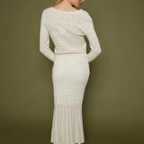 Priscilla Crochet Midi Skirt
