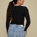 Sullivan Organic Rib Tee - Black