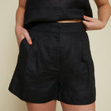 Christina Tailored Linen Shorts