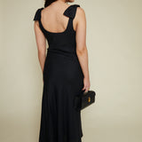 Marla Bow Detail Midi Dress
