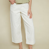 Drew High Rise Baggy Jeans- Off White