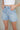 Mimi Stripe Denim High Rise A-Line Shorts
