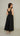 Wren Mixed Media Midi Dress - Black