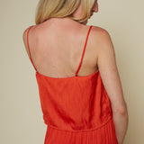 Addison Cropped Satin Tank