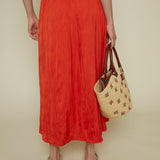Romy Crinkle Midi Skirt