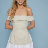 Zeba Bustier Flare Mini Dress