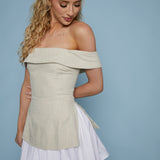 Zeba Bustier Flare Mini Dress