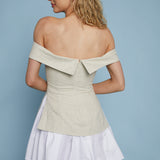 Zeba Bustier Flare Mini Dress