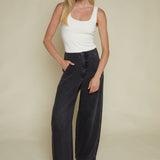Denver High Rise Relaxed Bowed Leg Jeans - Zen