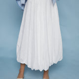 Mindee Eyelet Bubble Hem Maxi Skirt