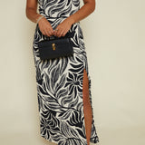 Vivian Palm Midi Dress