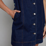 Halsey Button Down Denim Mini Dress