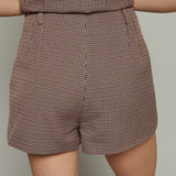 Zola High Waisted Plaid Shorts