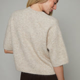 Tory Short Sleeve Crewneck Sweater