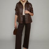 Meredith Faux Leather Jacket