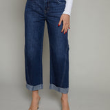 Davis Mid Rise Cuffed Straight Jean - Cultivate