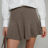 Vinya Plaid Pleated Mini Skirt