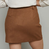 Renata Suede Mini Skirt
