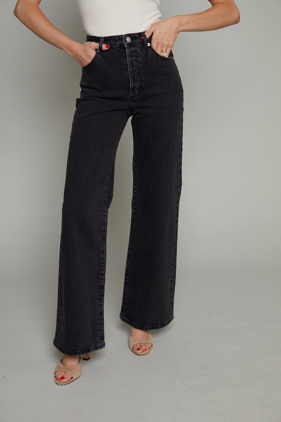 Porter Super High Rise Flared Jeans – 14