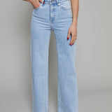 Tyler High Rise Wide Leg Jean - Sky Blue