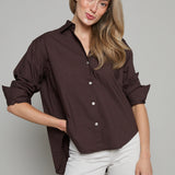 Gabrielle Oversized Button Up