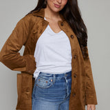 Margot Oversized Faux Suede Coat