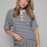 Macy Oversized Striped Top