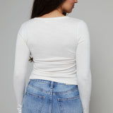 Violet Sweater Knit Top - Sandstone