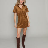 Levi Faux Suede Mini Dress