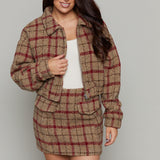 Gael Plaid Cropped Jacket