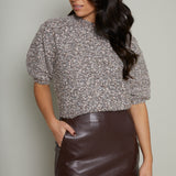 Vanessa Faux Leather Skort