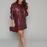 Valencia Faux Leather Mini Dress