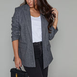Nessa Herringbone Blazer