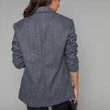 Nessa Herringbone Blazer