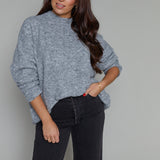 Chelsea Oversized Knit Sweater - Charcoal