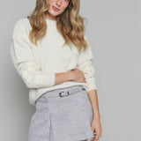 Lillian Embroidered Floral Applique Sweater