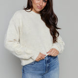 Lillian Embroidered Floral Applique Sweater
