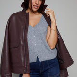 Brooke V Neck Sweater Vest - Heather Grey