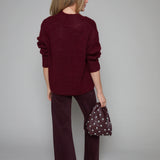 Lana High Rise Wide Leg Jeans - Claret