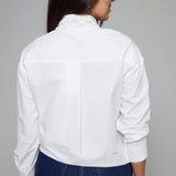 Bethany Tie Collar Button Front Shirt