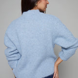 Tammy Cable Knit High Neck Sweater