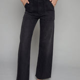 Lana High Rise Utility Wide Leg Jeans - Collins