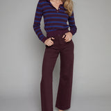 Holland Striped Polo Sweater