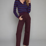 Holland Striped Polo Sweater