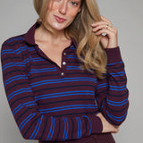 Holland Striped Polo Sweater
