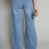 Jenna Low Slung Palazzo Jeans - Runyon
