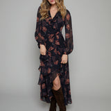 Sabel Floral Ruffle Maxi Dress