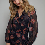 Sabel Floral Ruffle Maxi Dress