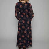 Sabel Floral Ruffle Maxi Dress